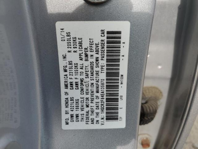 Photo 11 VIN: 1HGCR2F84EA135870 - HONDA ACCORD EXL 