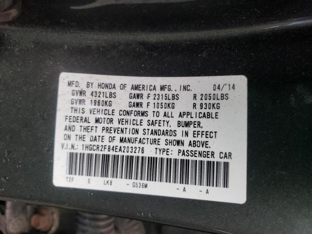 Photo 9 VIN: 1HGCR2F84EA203276 - HONDA ACCORD EXL 