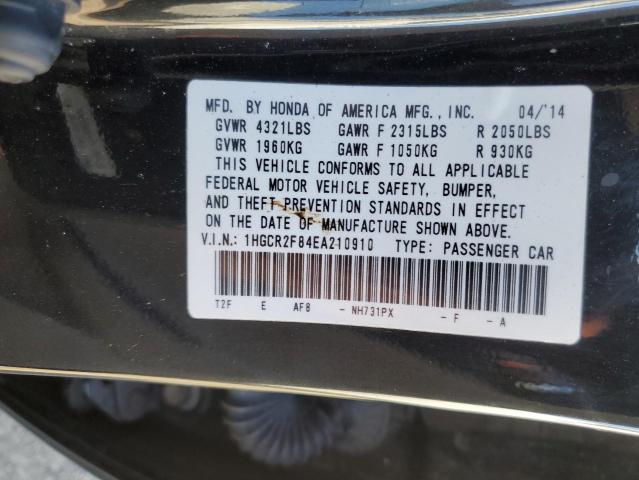 Photo 11 VIN: 1HGCR2F84EA210910 - HONDA ACCORD 