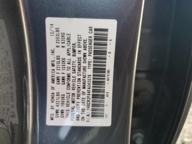 Photo 11 VIN: 1HGCR2F84FA043076 - HONDA ACCORD 