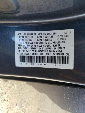 Photo 9 VIN: 1HGCR2F84GA055097 - HONDA ACCORD EXL 