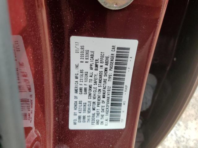 Photo 12 VIN: 1HGCR2F84HA141902 - HONDA ACCORD EXL 