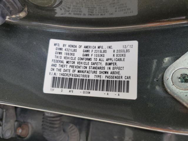 Photo 11 VIN: 1HGCR2F85DA076908 - HONDA ACCORD 