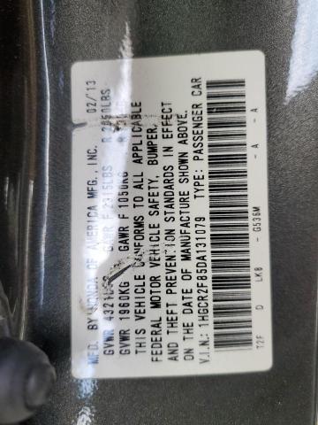 Photo 12 VIN: 1HGCR2F85DA131079 - HONDA ACCORD EXL 