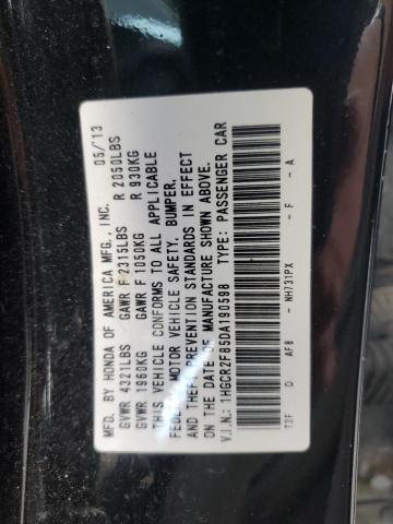 Photo 11 VIN: 1HGCR2F85DA190598 - HONDA ACCORD EXL 