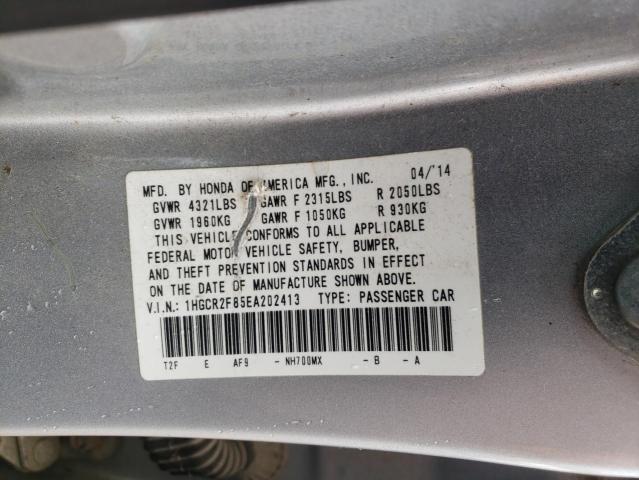 Photo 11 VIN: 1HGCR2F85EA202413 - HONDA ACCORD 