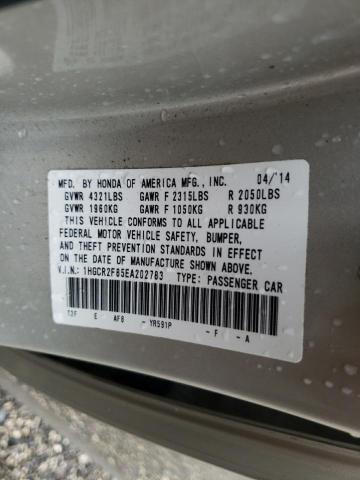 Photo 9 VIN: 1HGCR2F85EA202783 - HONDA ACCORD EXL 