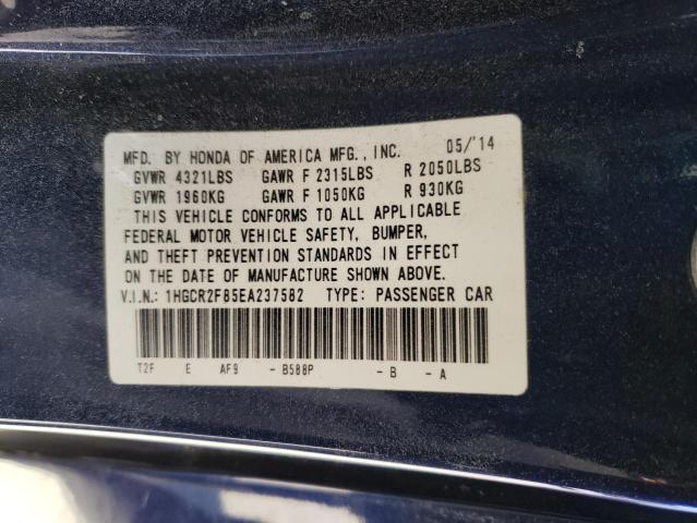 Photo 11 VIN: 1HGCR2F85EA237582 - HONDA ACCORD 