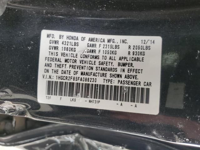 Photo 12 VIN: 1HGCR2F85FA086230 - HONDA ACCORD EXL 