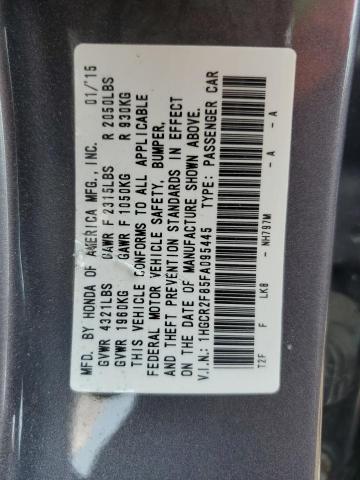 Photo 12 VIN: 1HGCR2F85FA095445 - HONDA ACCORD EXL 