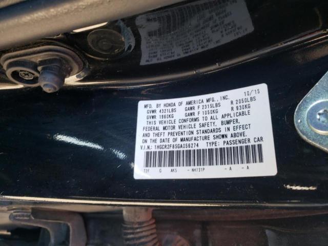 Photo 12 VIN: 1HGCR2F85GA056274 - HONDA ACCORD EXL 