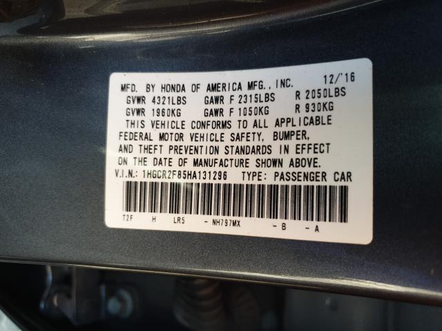 Photo 9 VIN: 1HGCR2F85HA131296 - HONDA ACCORD EXL 