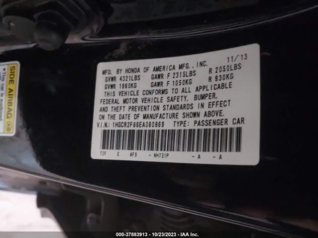 Photo 8 VIN: 1HGCR2F86EA080869 - HONDA ACCORD 