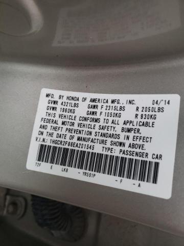 Photo 9 VIN: 1HGCR2F86EA201545 - HONDA ACCORD EXL 