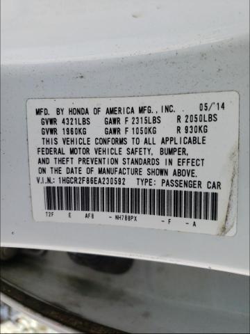 Photo 9 VIN: 1HGCR2F86EA230592 - HONDA ACCORD EXL 