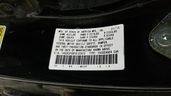 Photo 1 VIN: 1HGCR2F86FA102872 - HONDA ACCORD 