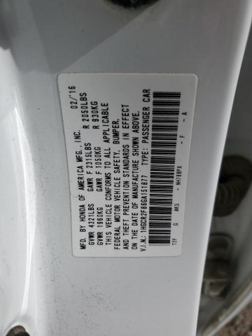 Photo 11 VIN: 1HGCR2F86GA151877 - HONDA ACCORD EXL 