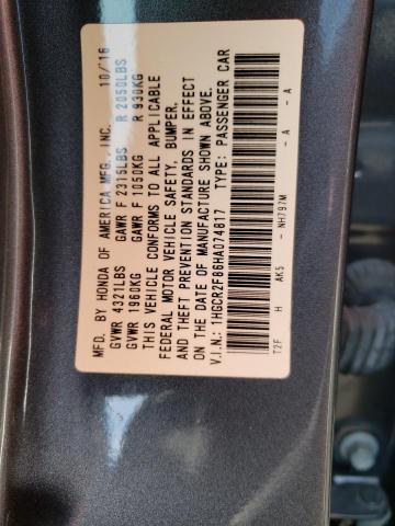 Photo 9 VIN: 1HGCR2F86HA074817 - HONDA ACCORD EXL 