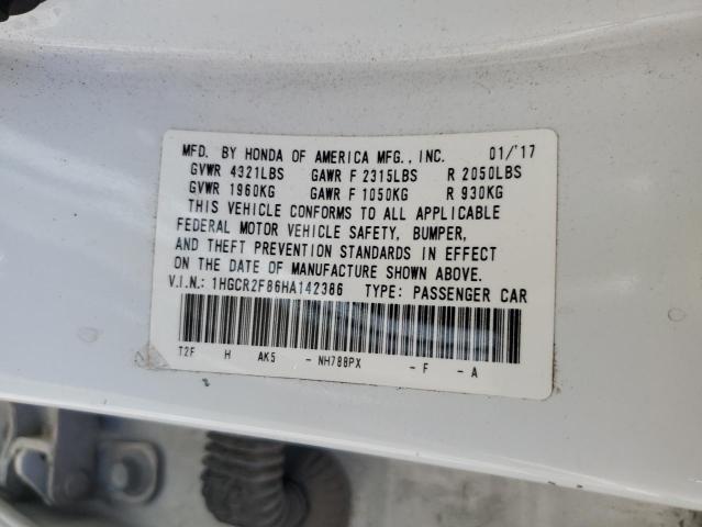 Photo 12 VIN: 1HGCR2F86HA142386 - HONDA ACCORD EXL 