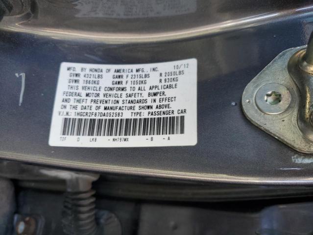 Photo 9 VIN: 1HGCR2F87DA052593 - HONDA ACCORD EXL 