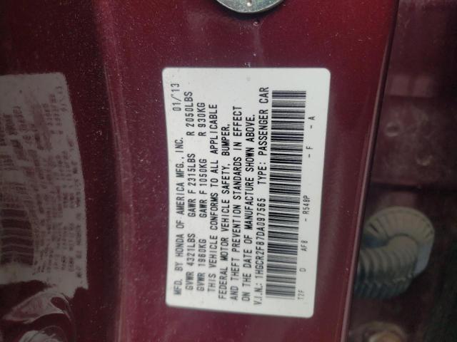 Photo 12 VIN: 1HGCR2F87DA097565 - HONDA ACCORD 