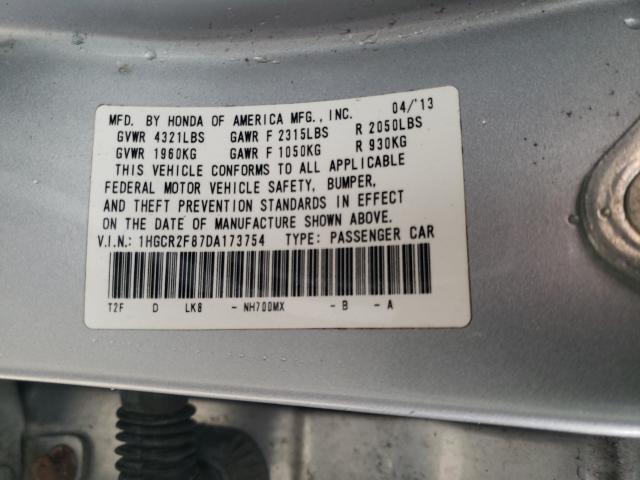 Photo 9 VIN: 1HGCR2F87DA173754 - HONDA ACCORD EXL 