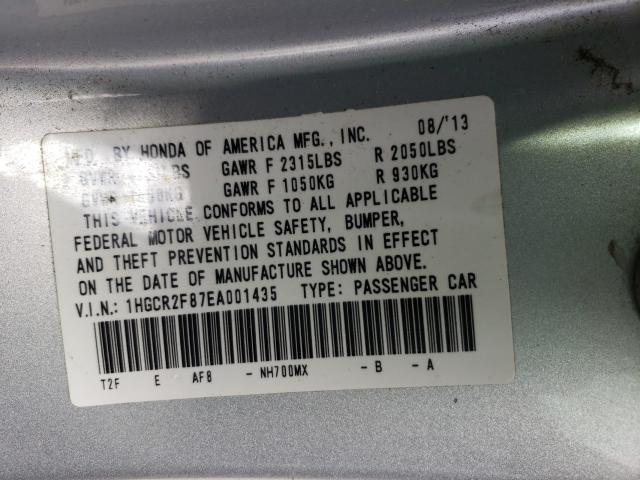 Photo 9 VIN: 1HGCR2F87EA001435 - HONDA ACCORD EXL 