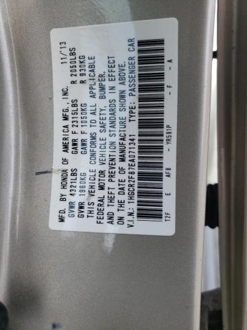 Photo 12 VIN: 1HGCR2F87EA071341 - HONDA ACCORD EXL 