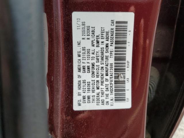 Photo 11 VIN: 1HGCR2F87EA073686 - HONDA ACCORD 