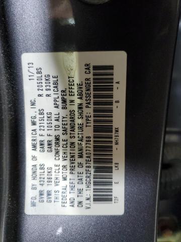 Photo 11 VIN: 1HGCR2F87EA077768 - HONDA ACCORD 