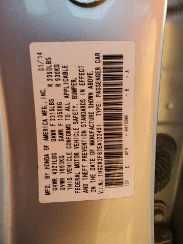 Photo 11 VIN: 1HGCR2F87EA122451 - HONDA ACCORD 