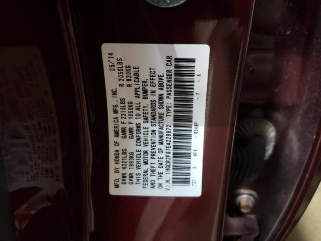 Photo 9 VIN: 1HGCR2F87EA229872 - HONDA ACCORD EXL 