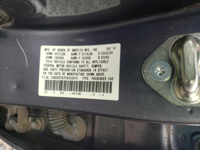 Photo 9 VIN: 1HGCR2F87FA000674 - HONDA ACCORD EXL 