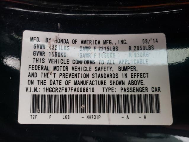 Photo 11 VIN: 1HGCR2F87FA008810 - HONDA ACCORD EXL 