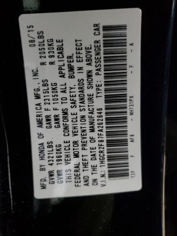 Photo 11 VIN: 1HGCR2F87FA262646 - HONDA ACCORD EXL 