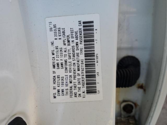 Photo 12 VIN: 1HGCR2F87FA271640 - HONDA ACCORD EXL 