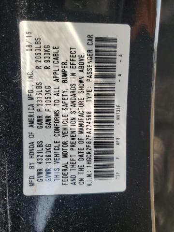 Photo 11 VIN: 1HGCR2F87FA274568 - HONDA ACCORD 