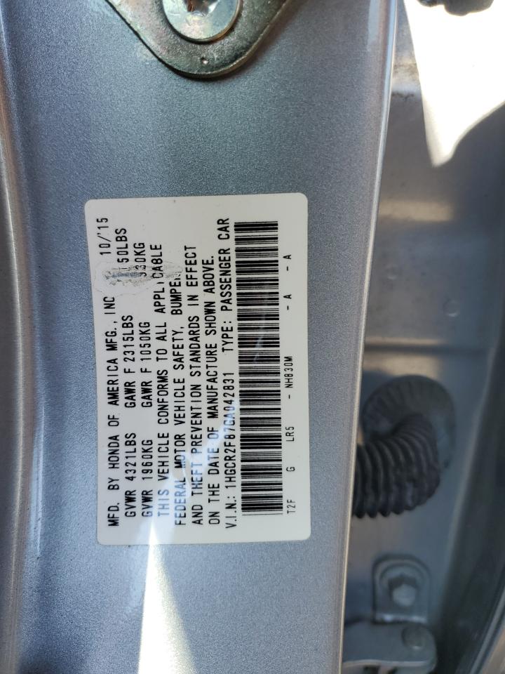 Photo 12 VIN: 1HGCR2F87GA042831 - HONDA ACCORD 