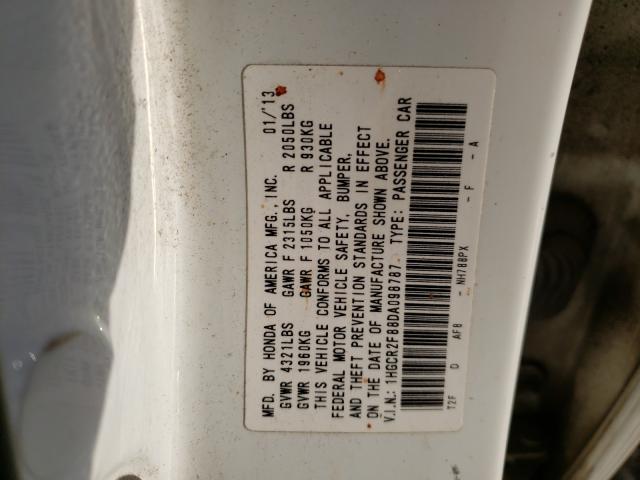 Photo 9 VIN: 1HGCR2F88DA098787 - HONDA ACCORD EXL 