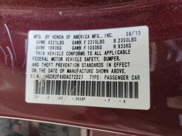 Photo 11 VIN: 1HGCR2F88DA272227 - HONDA ACCORD 