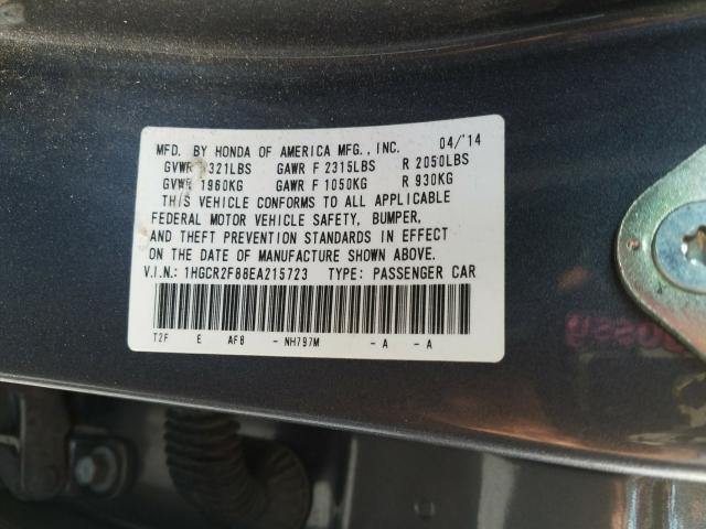 Photo 9 VIN: 1HGCR2F88EA215723 - HONDA ACCORD EXL 