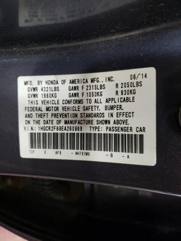 Photo 11 VIN: 1HGCR2F88EA260869 - HONDA ACCORD EXL 