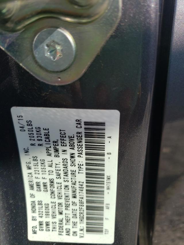 Photo 9 VIN: 1HGCR2F88FA174642 - HONDA ACCORD EXL 