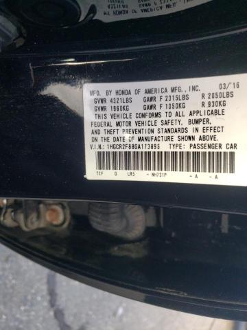 Photo 9 VIN: 1HGCR2F88GA173895 - HONDA ACCORD EXL 