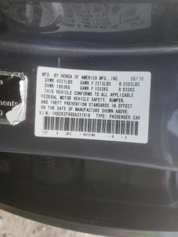 Photo 9 VIN: 1HGCR2F88GA237918 - HONDA ACCORD EXL 