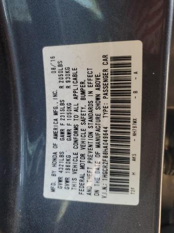 Photo 11 VIN: 1HGCR2F88HA049644 - HONDA ACCORD EXL 