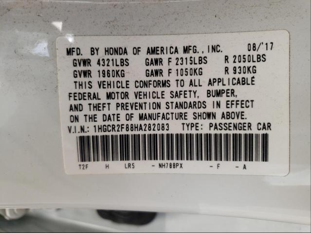 Photo 9 VIN: 1HGCR2F88HA282083 - HONDA ACCORD EXL 