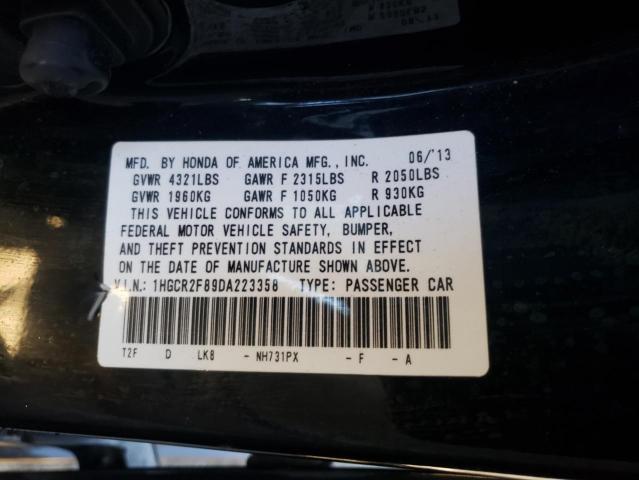 Photo 11 VIN: 1HGCR2F89DA223358 - HONDA ACCORD 