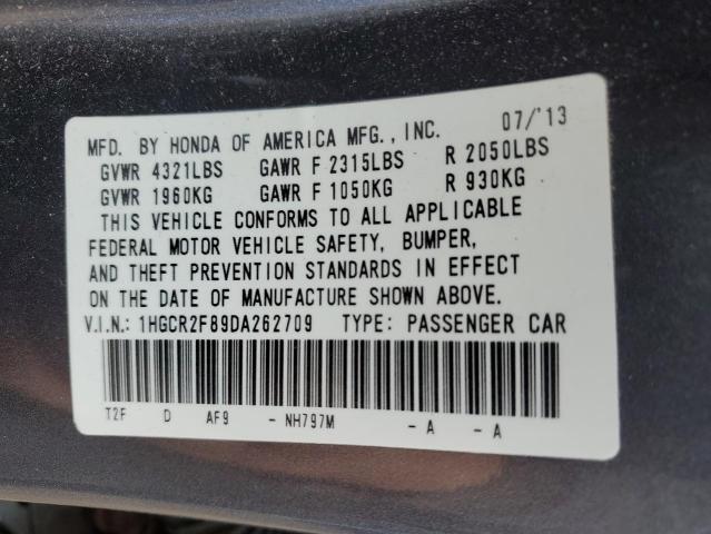 Photo 12 VIN: 1HGCR2F89DA262709 - HONDA ACCORD 