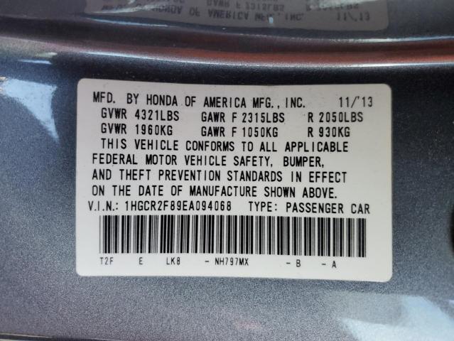 Photo 11 VIN: 1HGCR2F89EA094068 - HONDA ACCORD EXL 